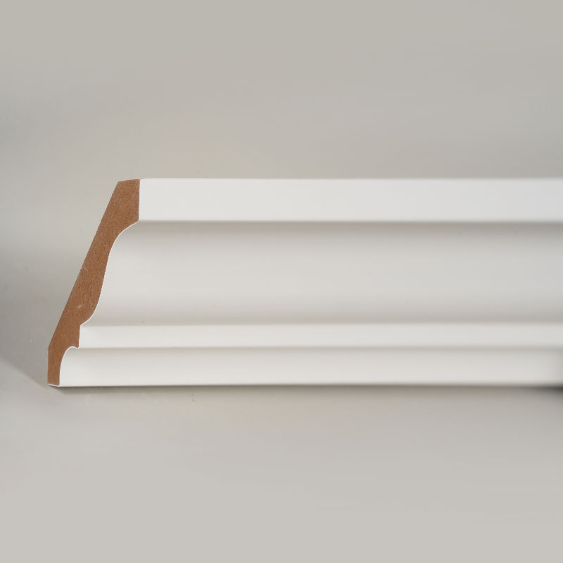 Cetakan Mahkota MDF (Filler-Primed & Pearl White) 3/5' x 3 1/4'