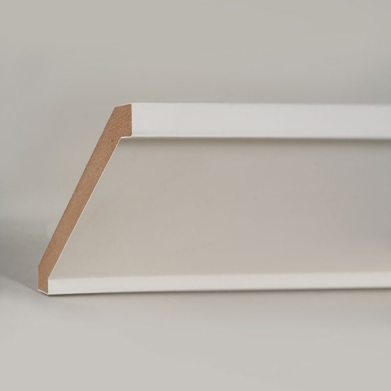 Cetakan Mahkota MDF (Filler-Primed & Pearl White) 3/5' x 4 1/4'