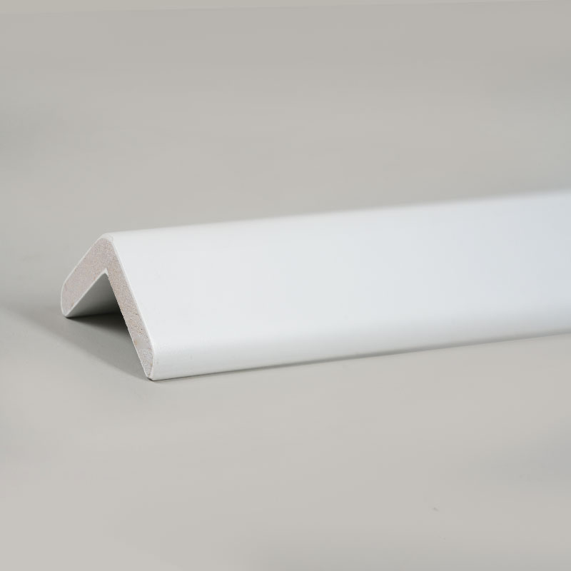 Strip Transisi Sudut Kanan Kayu Solid (90°) (Filler-Primed+ Cat) - Putih 1 1/9' x 1 1/9'