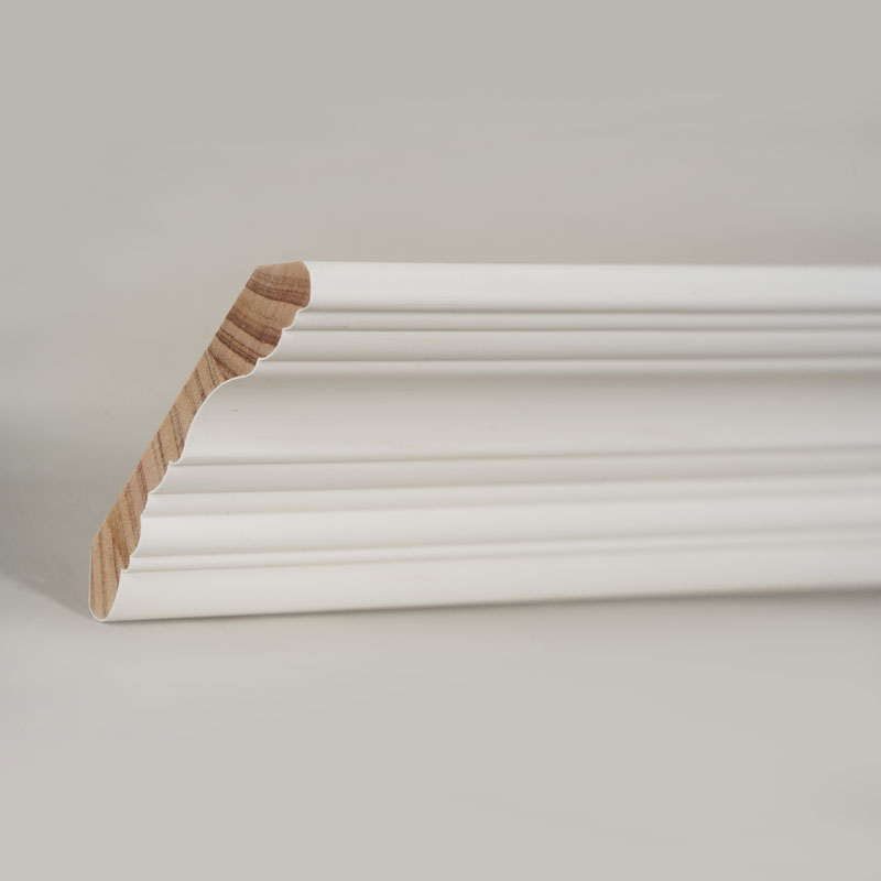 Cetakan Mahkota Kayu Pinus (Filler-Primed & Pearl White) 3/5