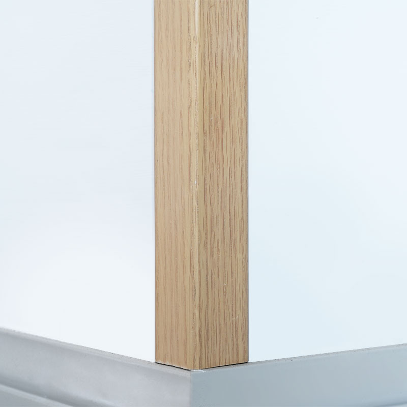 Strip Transisi Sudut Kanan Kayu Solid (90°) ( Dibungkus dengan Veneer Ek Merah+ Cat) - Warna Ek 1 1/2' x 1 1/2'