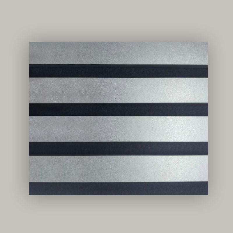 Dinding Kisi/Panel Dinding Akustik (Dibungkus PVC 3 Sisi) - Warna Sapuan Metalik 2400/2700mm x 600mm
