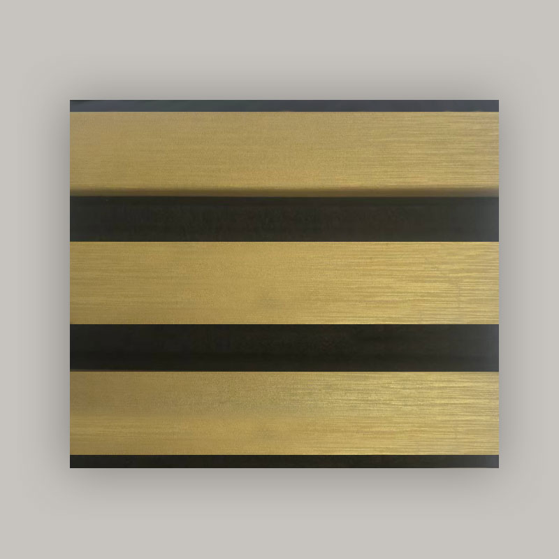 Dinding Kisi/Panel Dinding Akustik (Dibungkus PVC Satu Sisi) - Warna Sapuan Metalik 2400/2700mm x 600mm