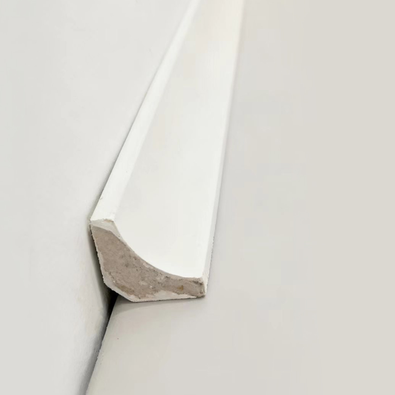 Cetakan Sudut Dalam Kayu Solid/Cetakan Scotia (Filler-Primed) - Putih 3/5'x3/5'