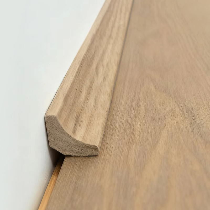 Cetakan Sudut Dalam Kayu Solid/Cetakan Scotia (Dibungkus dengan Veneer Ek Merah + Cat) - Warna Ek 3/5' x 3/5'