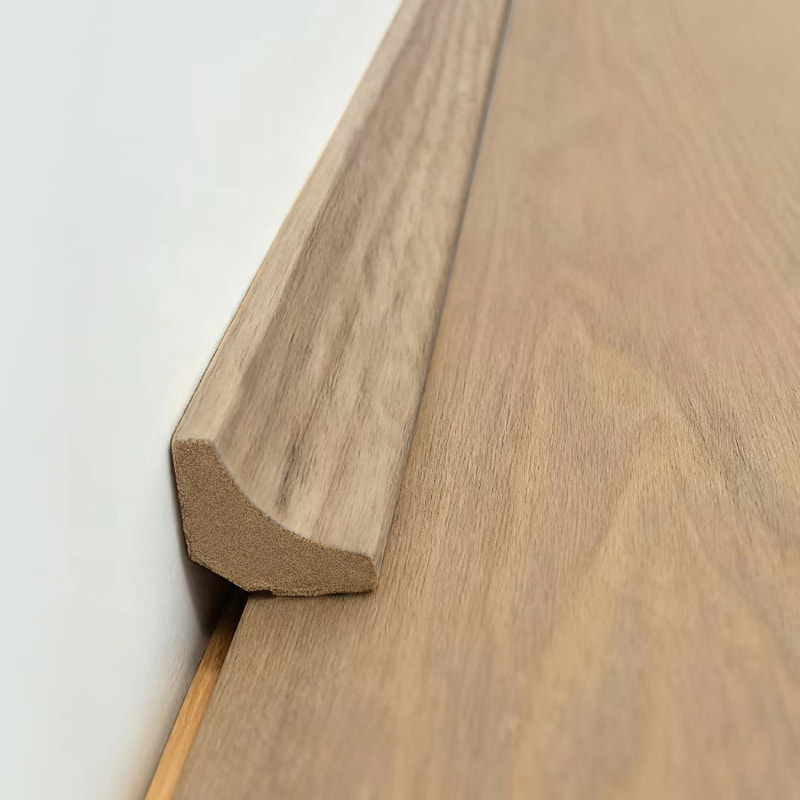 Cetakan Sudut Dalam MDF/Cetakan Scotia (Dibungkus dengan Veneer Ek Putih + Cat) - Warna Ek Alami 7/8' x 7/8'