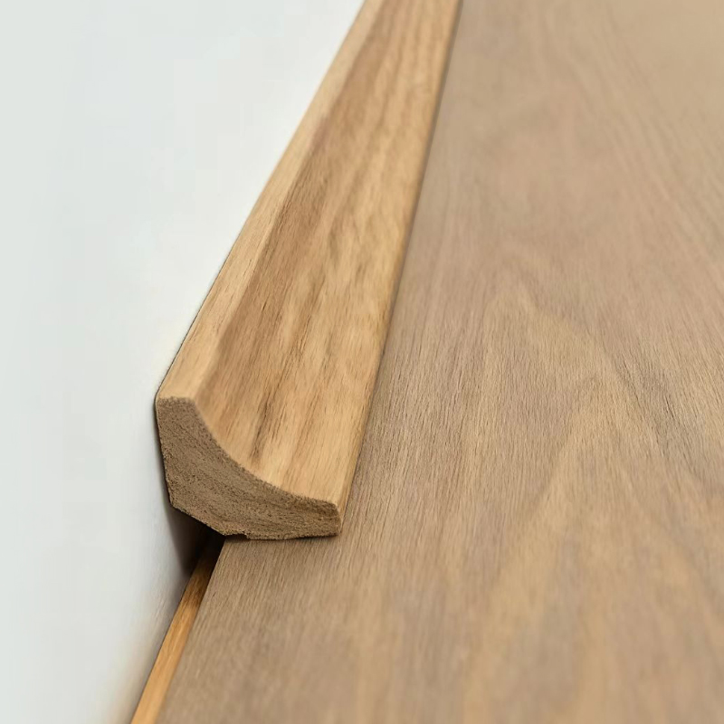 Cetakan Sudut Dalam Kayu Solid/Cetakan Scotia (Dibungkus dengan Veneer Ek Merah + Cat) - Warna Ek 7/8' x 7/8'