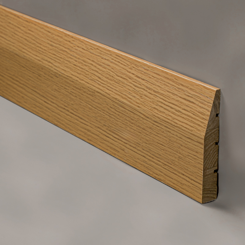 Papan Penyisipan Kayu Solid (Dibungkus dengan Veneer Ek Merah + Cat) - Warna Ek 3/5' x 3 15/16'