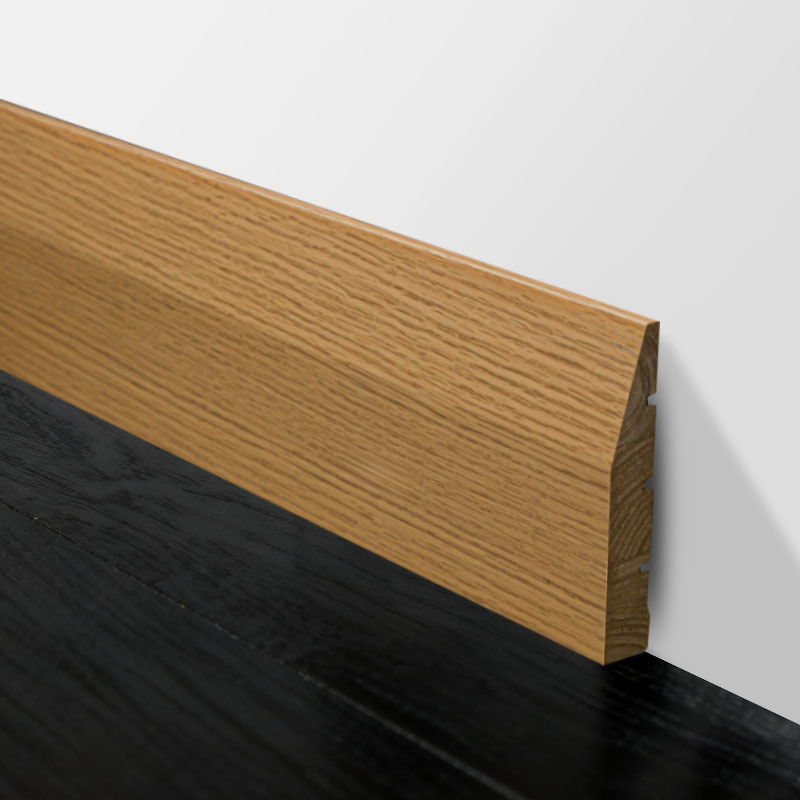 Papan Penyisipan Kayu Solid (Dibungkus dengan Veneer Ek Merah + Cat) - Warna Ek 3/5' x 3 15/16'